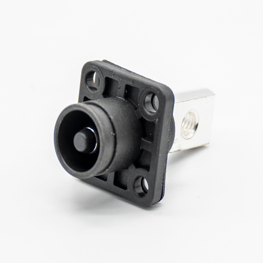 RHT-1P-8B-C50-R&RHT-1S-8B-BL-L_6 电池储能连接器8mm黑色IP65弯式插头插座200A带孔铜牌连接