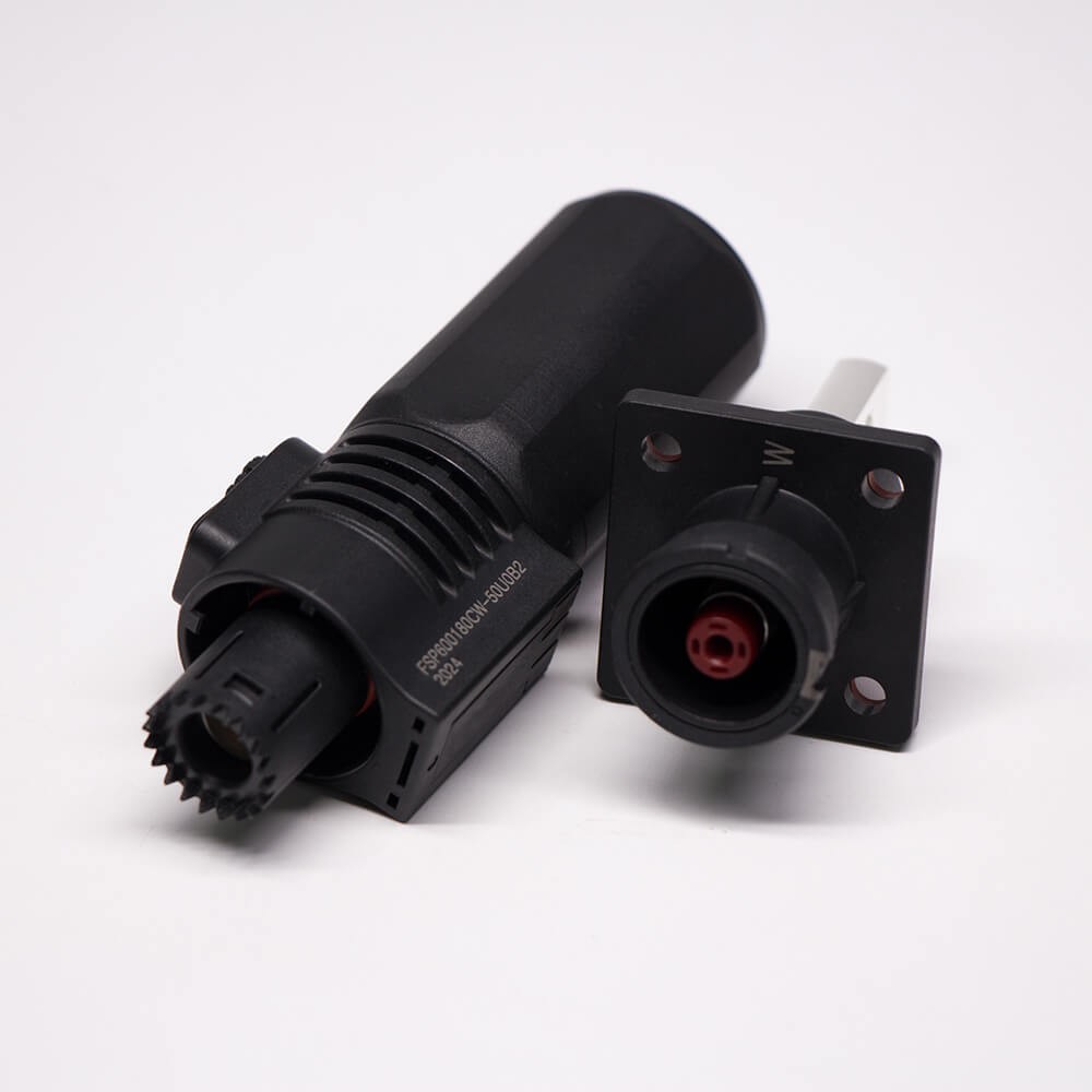 RHT-1P-8B-LW&RHT-1S-8B-BL-LW_1 储能连接器IP67防水250A铜牌连接8mm黑色直式插头插座