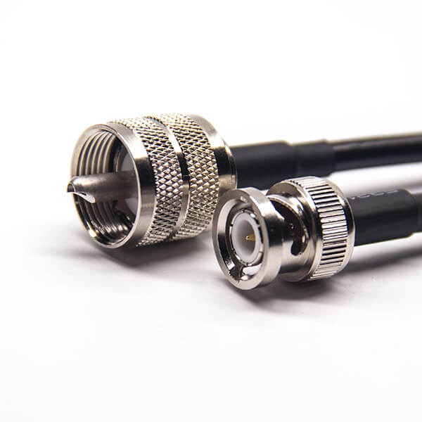 bnc-cable-male-straight-to-uhf-straight-male-rf-coaxial-cable-with-rg223-rg58(1) BNC线接头直式公头转UHF直式公头同轴线缆接RG223 RG58
