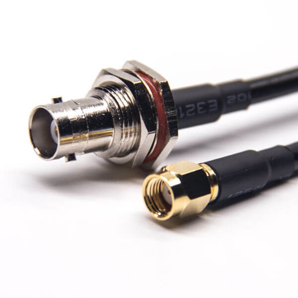 bnc-female-connectors-straight-to-sma-straight-male-rp-coaxial-cable-with-rg223-rg58(5) SMA转BNC接口BNC直式母头SMA直式公头反极RF线材接RG223 RG58