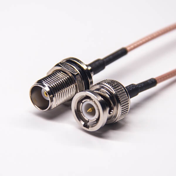 coaxial-cable-rg316-tnc-front-blukhead-waterproof-female-to-bnc-to-straight-male(5) tnc接头防水前锁板母头转bnc公头接RG316组装线材
