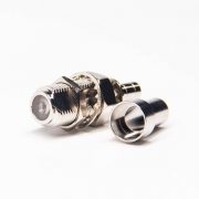 f-type-crimp-connector-female-180-degree-bulkhead f头母连接器直式180度前锁穿墙压接式接线