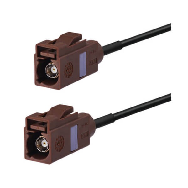 fakra-antenna-f-type-brown-female-to-female-pigtail-cable-car-extension-cable-5m 延长线天线车用Fakra F型直式母转母接线5米