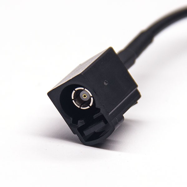 Fakra连接器A型母头转MCX公头线材连接器 RG174 线长1米