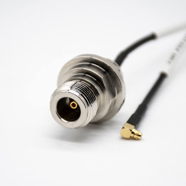 n-type-female-bulkhead-to-mmcx-male-right-angle-connector-(1) 射频转接头N头母头转MMCX公头转接头弯式连接器
