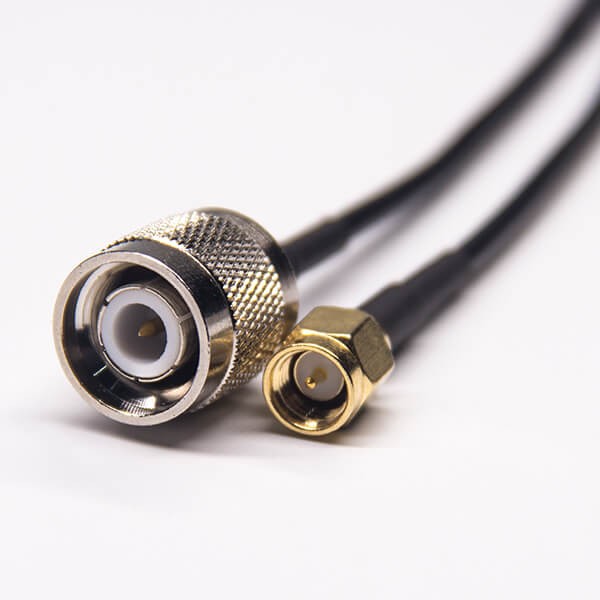 sma-straight-plug-to-tnc-male-180-degree-assembly-cable rf射频线sma直式公头转TNC公头接RG174线材