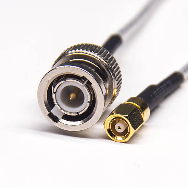 smc-connector-straight-male-to-bnc-straight-male-coaxial-cable-with-rg316 BNC公头直式转SMC公头直式同轴线缆接RG316