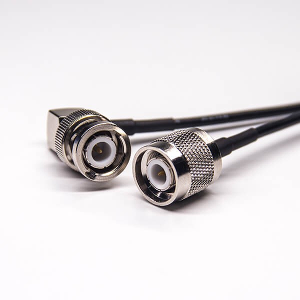 tnc-male-to-bnc-male-cable-90-degree-rf-coax-cable-assembly-rg174(3) 同轴电缆tnc接头直式转bnc弯公头接RG174
