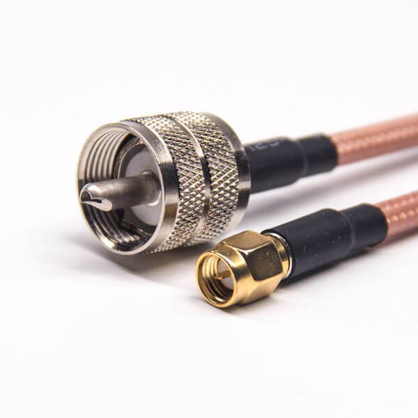 uhf-to-sma-cable-male-to-male-rg142-cable-assembly 同轴电缆UHF接头直式公头转SMA直公头接RG142线缆