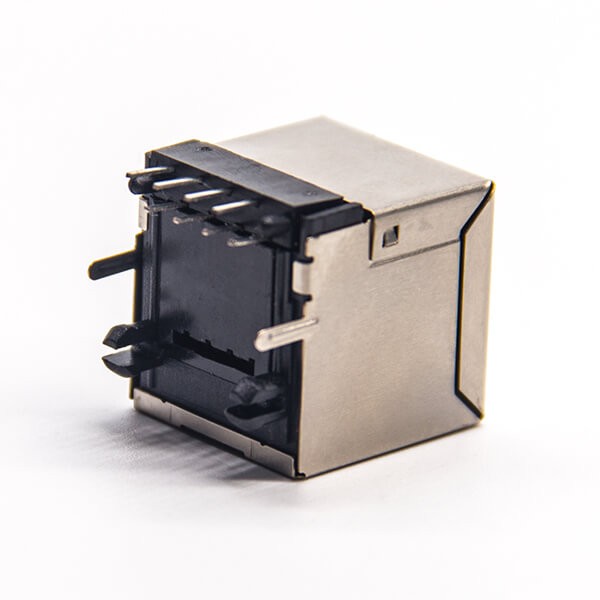 EB-500-7122_2 rj45接口直式母座DIP式接PCB板带屏蔽插座8p8c