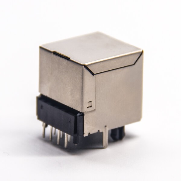 EB-500-7122_4 rj45接口直式母座DIP式接PCB板带屏蔽插座8p8c