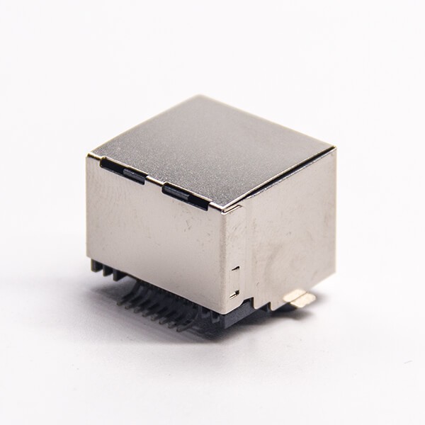 EB-500-7133_2 模块rj45连接器弯式屏蔽插座SMT接PCB板