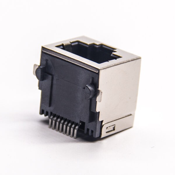 EB-500-7133_3 模块rj45连接器弯式屏蔽插座SMT接PCB板