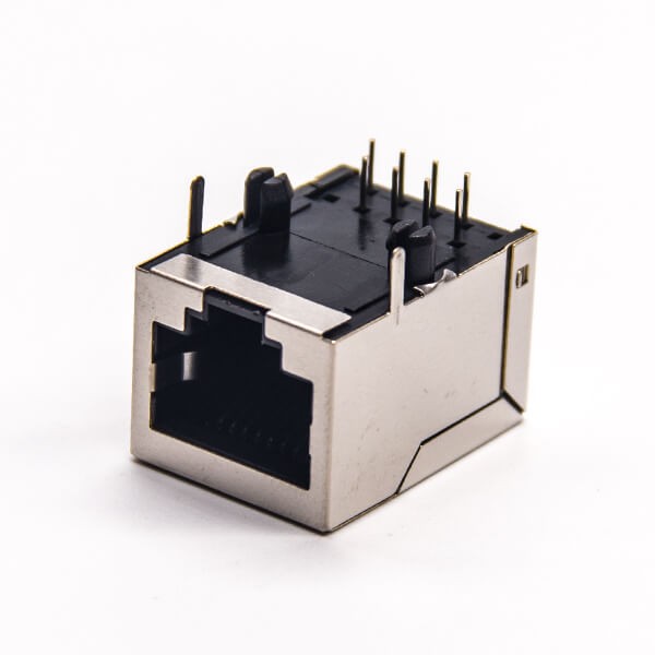 EB-500-7153_3 RJ45单网口模块化全屏蔽网络接口DIP接PCB板8p8c