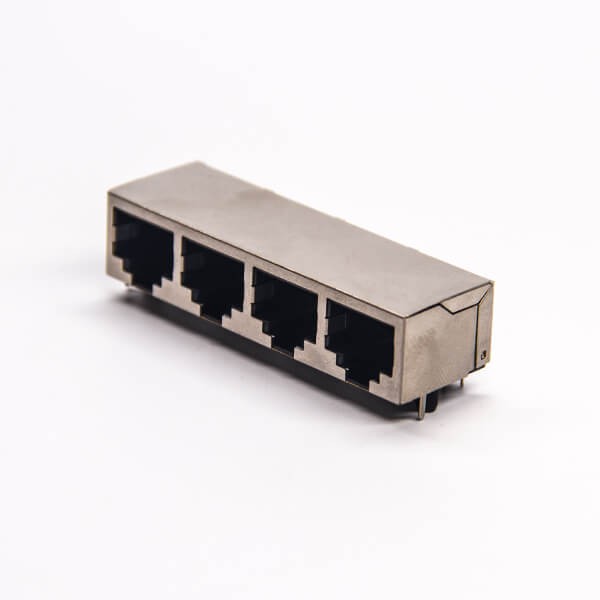 EB-500-7157_1 rj45屏蔽8p8c网络端口1*4不带灯插PCB板