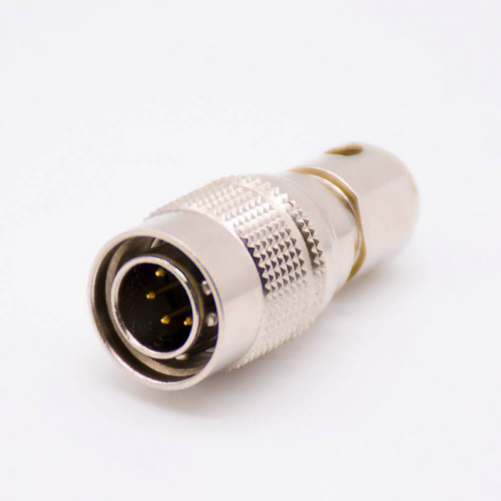 HR10A-7P-6P_1 6芯公插头反装针型直式焊线HR10系列微型推拉自锁连接器