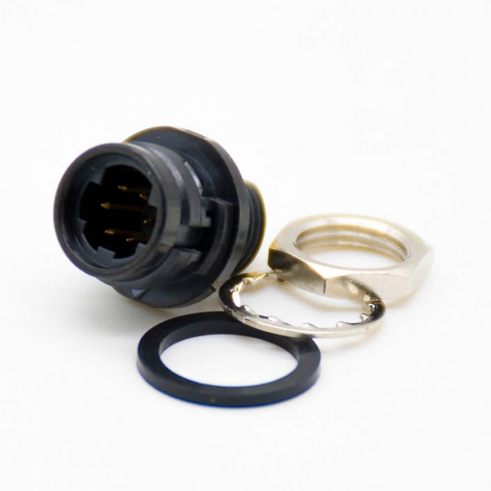 HR10A-7R-6PB_1 广濑HRS原装接头6芯插座直式焊杯后锁板安装